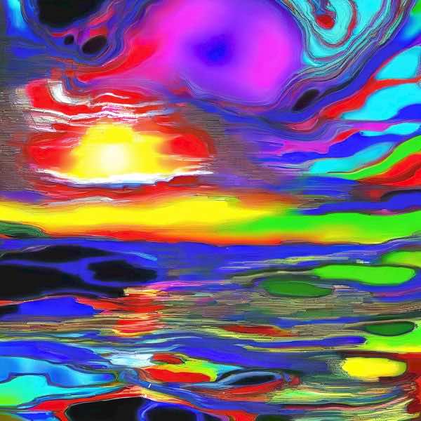 AIアートポスター カナブストラクド「フサール的矢なき±超現実」 Kanabstracd オリジナルアート作品 ア..