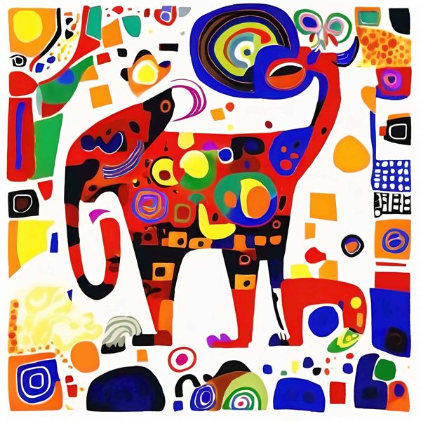 AIアートポスター カナブストラクド「ドロネイ的有刺なき…」 Kanabstracd オリジナルアート作品 アート..