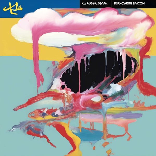 AIアートポスター 不条理リスムに影響された網の影響を排したカナブストラクドとフランシス・ベーコンの共作風… オリジナルアート作品 アートポスター アートプリント インテリア