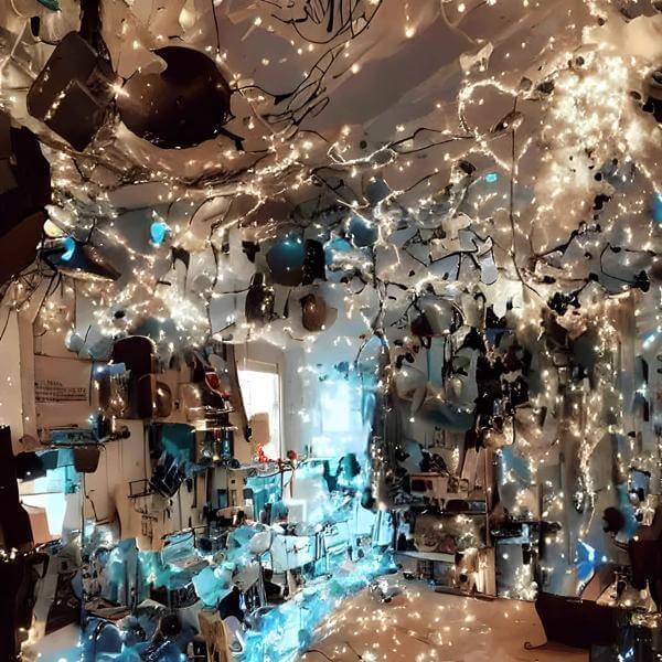 星と宇宙の AIアートポスター 「&#127776;」 絵画風アート オリジナルアート作品 アートポスター アートプリント 壁掛けアート ウォー..