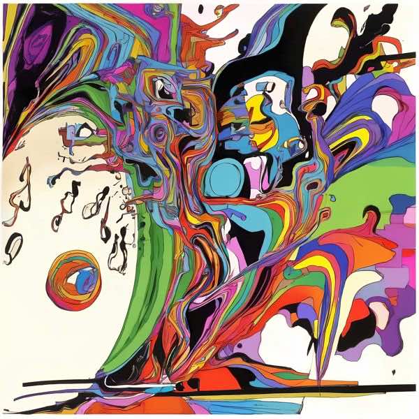 AIアートポスター カナブストラクド「ポロック的網なき超現実」 Kanabstracd オリジナルアート作品 ア..