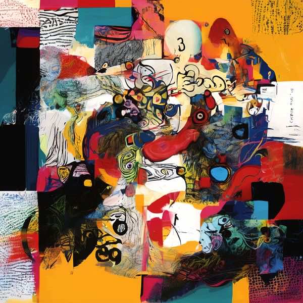 AIアートポスター カナブストラクド「有刺なき生物学」 Kanabstracd オリジナルアート作品 アートポス..