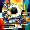AIアートポスター 有刺に影響されないカナブストラクドとドゥロウネイのとによる … オリジナルアート作品 アートポスター アートプリント インテリア