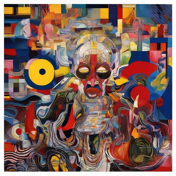 AIアートポスター カナブストラクド「アフ・クリント的渦なき超現実」 Kanabstracd オリジナルアート作品 アートポスター アートプリン..