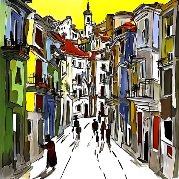 AIアートポスター パイカッソン的三角形なき… オリジナルアート作品 アートポスター アートプリント 壁掛けアート ウォールアート インテリア デジタルアート 現代アート