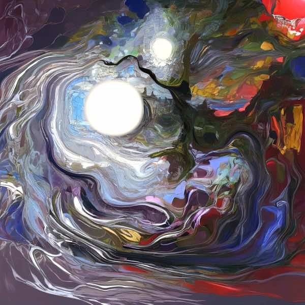 AIアートポスター カナブストラクド「フサール的矢なき±超現実」 Kanabstracd オリジナルアート作品 アートポスター アートプリント 壁掛けアート ウォールアート インテリア デジタルアート 現代アート