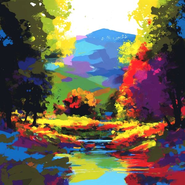 AIアートポスター パブロ・ピカソに影響されないカナブストラクドとポール・セザンヌとによる … オリジナルアート作品 アートポスター アートプリント インテリア