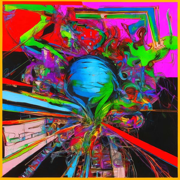 Rakuten - AIアートポスター カナブストラクド「カモフラージュなき±超現実」 Kanabstracd オリジナルアート作品 アートポスター アートプリント 壁掛けアート ウォールアート インテリア デジタルアート 現代アート