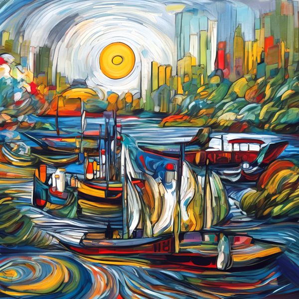 AIアートポスター カナブストラクド「グレーズ的五角形なき…」 Kanabstracd オリジナルアート作品 アー..