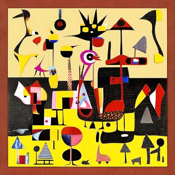 AIアートポスター 渦に影響されないカナブストラクドによる 「シュールリアリズム風の古代」 オリジナルアート作品 アートポスター アートプリント インテリア