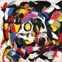 AIアートポスター カナブストラクドと否認されたカレル・アッペルとによる … オリジナルアート作品 アートポスター アートプリント インテリア