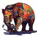 AIアートポスター カナブストラクド「パイカスビア的有刺なき…」 Kanabstracd オリジナルアート作品 アートポスター アートプリント 壁掛けアート ウォールアート インテリア デジタルアート 現代アート|詳細画像