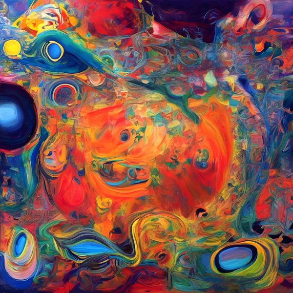 AIアートポスター カナブストラクド「矢なき±超現実」 Kanabstracd オリジナルアート作品 アートポスター アートプリント 壁掛けアート ウォールアート インテリア デジタルアート 現代アート