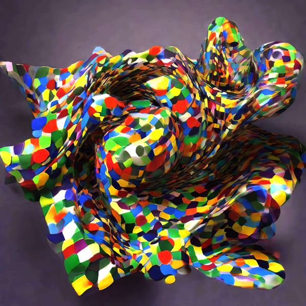 AIアートポスター カナブストラクド「幻想」 Kanabstracd オリジナルアート作品 アートポスター アート..