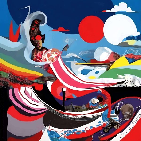 AIアートポスター カナブストラクド「クレー的正方形なき超現実」 Kanabstracd オリジナルアート作品 ..