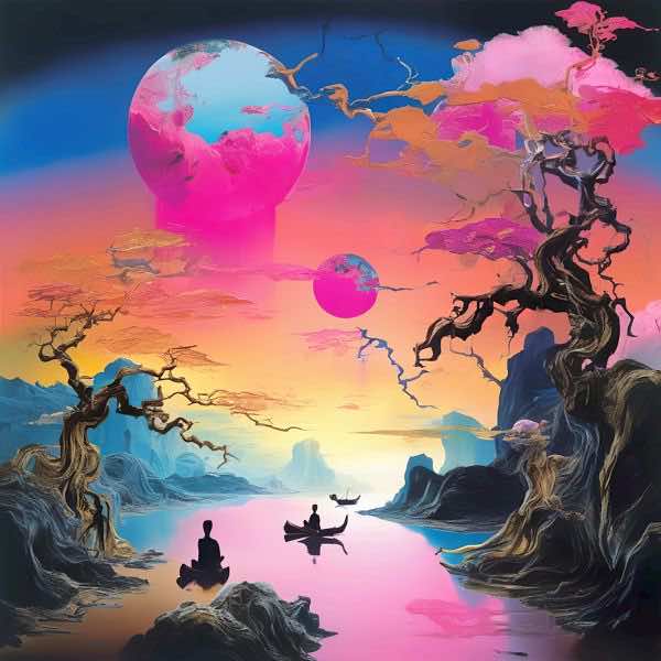 AIアートポスター カナブストラクド「M.ニナガワ的市松模様なき超現実」 Kanabstracd オリジナルアート..