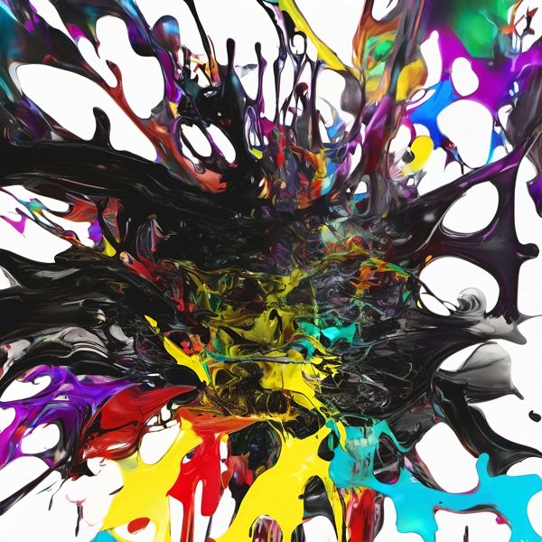 AIアート ポスター カナブストラクドによる「drippy」