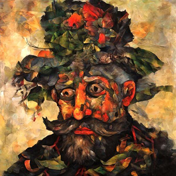 AIアートポスター カナブストラクド「アヴチンボルド的…」 Kanabstracd オリジナルアート作品 アートポ..