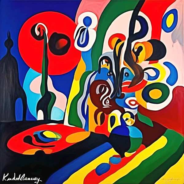 AIアートポスター カナドローネー「網なき超現実」 Kanadelaunay オリジナルアート作品 アートポスター..