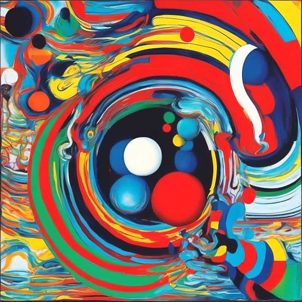 AIアートポスター カナブストラクド「アフ・クリント的矢羽根なき±超現実」 Kanabstracd オリジナルア..