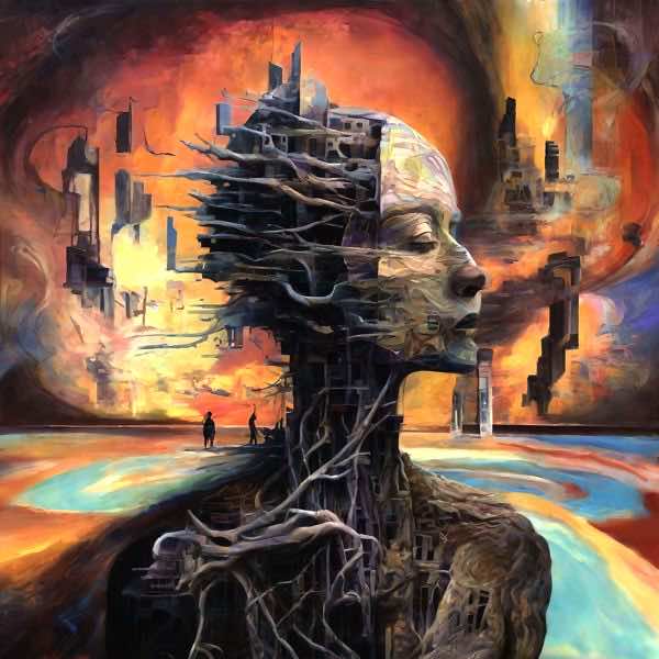 AIアートポスター カナブストラクド「ボールなき超現実」 Kanabstracd オリジナルアート作品 アートポ..