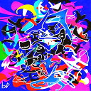 AIアートポスター 杉木目に影響されないカナブストラクドによる … オリジナルアート作品 アートポスター アートプリント インテリア