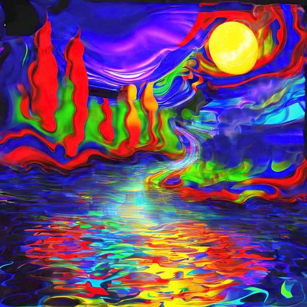 AIアートポスター カナブストラクド「Clint 的弓なき±超現実」 Kanabstracd オリジナルアート作品 アー..