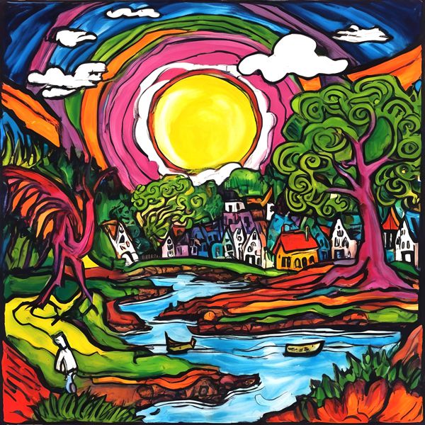 AIアートポスター カナブストラクド「フンデルトヴァッサー的網なき…」 Kanabstracd オリジナルアート..