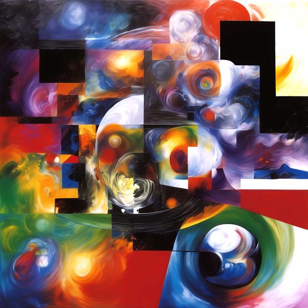 AIアートポスター カナブストラクド「有刺なきメタリアリズム」 Kanabstracd オリジナルアート作品 アートポスター アートプリント 壁掛けアート ウォールアート インテリア デジタルアート 現代アート