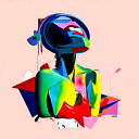 AIアートポスター いりくんだ鉄道パターン影響されないカナブストラクドによる … オリジナルアート作品 アートポスター アートプリント インテリア