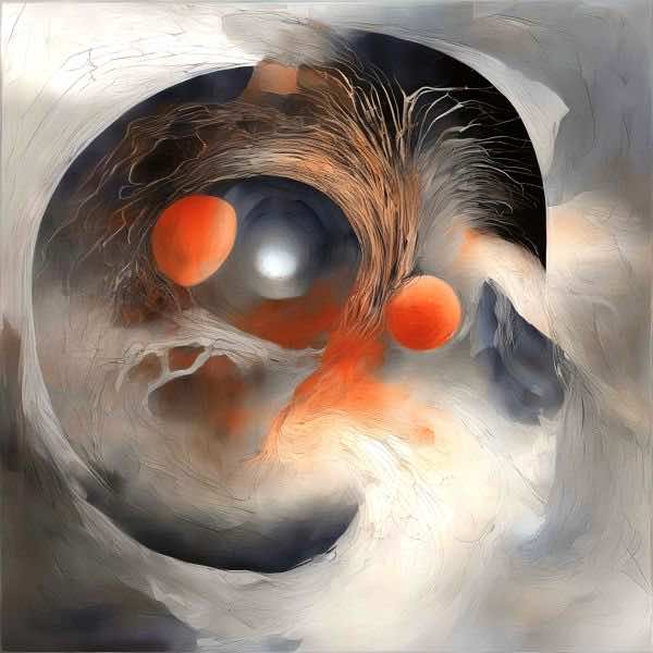 AIアートポスター カナブストラクド「アフ・クリント的弓なき超現実」 Kanabstracd オリジナルアート作品 アートポスター アートプリント 壁掛けアート ウォールアート インテリア デジタルアート 現代アート