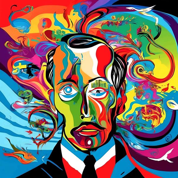 AIアートポスター カナブストラクド「アルチンボルド的粗い網なき超現実」 Kanabstracd オリジナルアー..