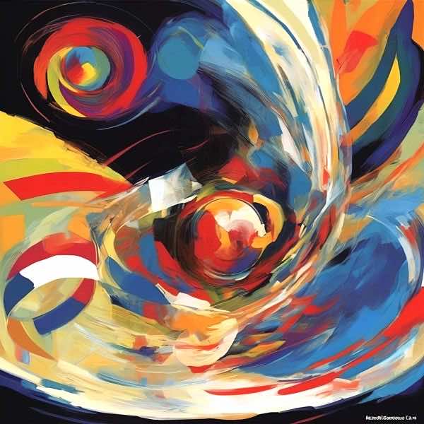 AIアートポスター カナブストラクド「アフ・クリント的有刺なき超現実」 Kanabstracd オリジナルアート..