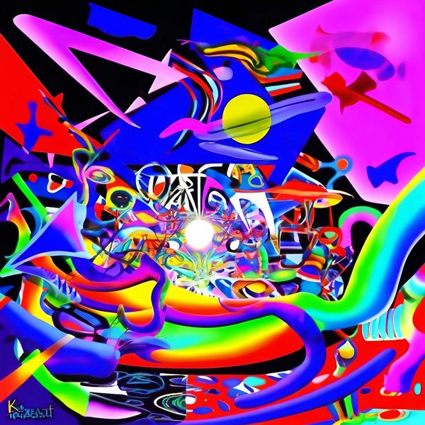 AIアートポスター カナブストラクド「杉木目なき超現実」 Kanabstracd オリジナルアート作品 アートポスター アートプリント 壁掛けアート ウォールアート インテリア デジタルアート 現代アート