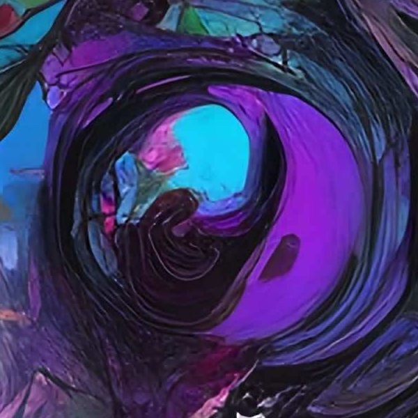 デイシン プライムのAIアートポスター カナブストラクド「弓なき±超現実と±峡谷」 Kanabstracd オリジナルアート作品 アートポスター アートプリント 壁掛けアート ウォールアート インテリア デジタルアート 現代アート｜アングル2