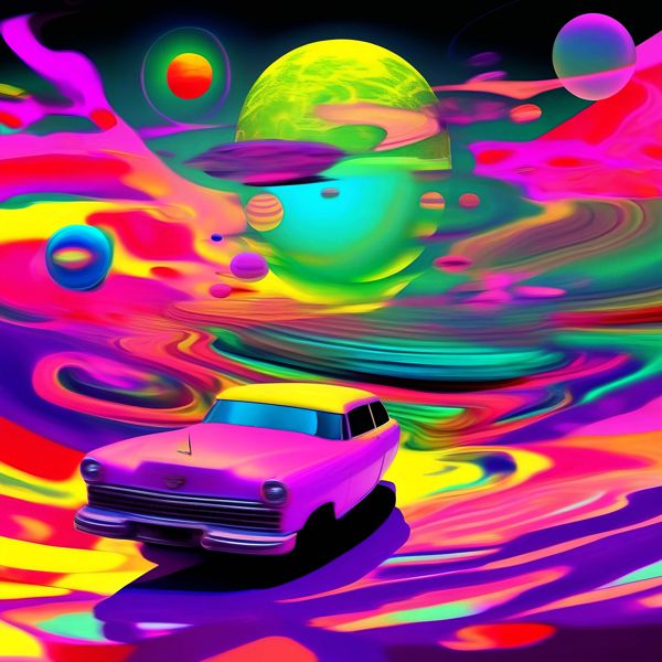 Posters （Art） - AIアートポスター カナブストラクド「Clint West 的弓なき超現実」 Kanabstracd オリジナルアート作品 アートポスター アートプリント 壁掛けアート ウォールアート インテリア デジタルアート 現代アート