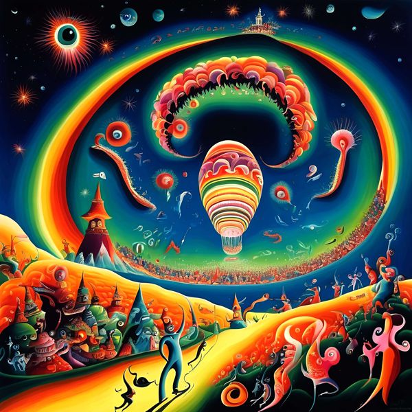 AIアートポスター カナダンスキー「カンディンスキー・非モンドリアン的超現実」 Kanadansky オリジナ..