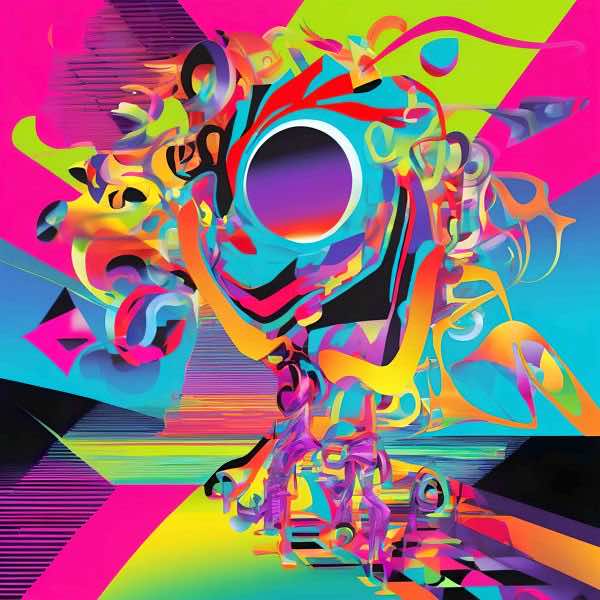 AIアートポスター カナブストラクド「ポロック的超現実」 Kanabstracd オリジナルアート作品 アートポ..