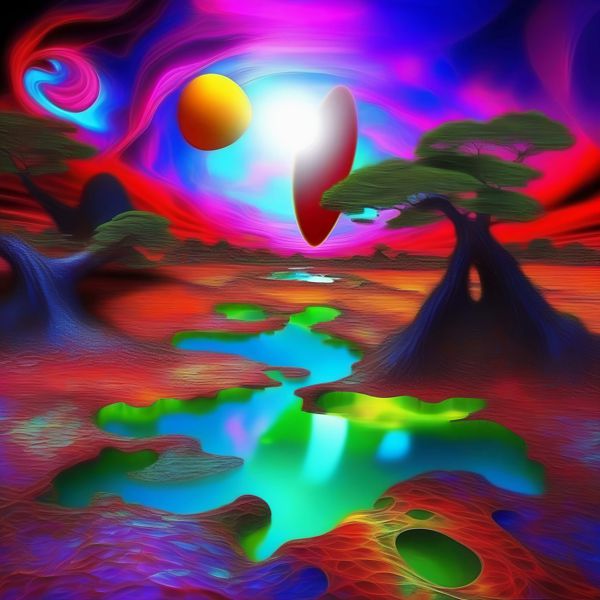 AIアートポスター カナブストラクド「Af Clint East 的矢なき超現実」 Kanabstracd オリジナルアート作品 アートポスター アートプリント 壁掛けアート ウォールアート インテリア デジタルアート 現代アート
