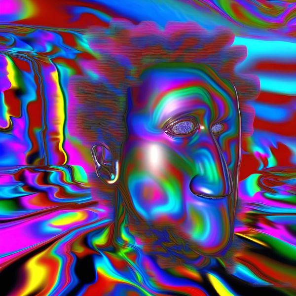 Posters （Art） - AIアートポスター カナブストラクド「Clint East 的矢なき超現実」 Kanabstracd オリジナルアート作品 アートポスター アートプリント 壁掛けアート ウォールアート インテリア デジタルアート 現代アート