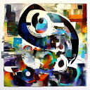 AIアートポスター 有刺に影響されないカナブストラクドとパイカスビアとによる … オリジナルアート作品 アートポスター アートプリント インテリア