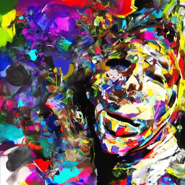 AIアートポスター カナブストラクド「Afklinton 的矢なき±超現実」 Kanabstracd オリジナルアート作品 ..