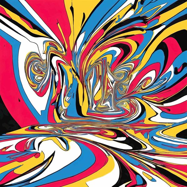 AIアートポスター カナブストラクド「リヒター的網なき超現実」 Kanabstracd オリジナルアート作品 ア..