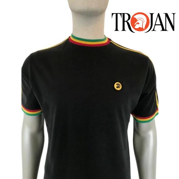 《返品・交換 不可》TROJAN TWIN-STRIPE T-SHIRTS TC1012 RASTA