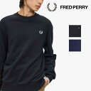 フレッドペリー FRED PERRY スウェット シャツ Sweatshirts Crew Neck M7535 メンズ レディース ユニセックス トレーナー BLACK PETROL BLUE NAVY DARK CARAMEL ブラック ブルーグリーン ブラウン ブルー キャメル