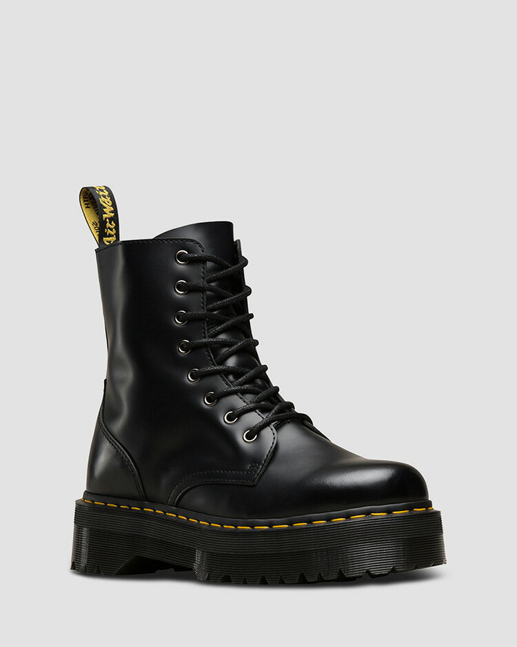 ドクターマーチン 厚底 8ホール ブーツ 正規販売店 送料無料 Dr.Martens QUAD RETRO JADON PLATFORM 8 HOLE BOOTS BLACK 15265001 厚底 ブラック 黒 人気 定番