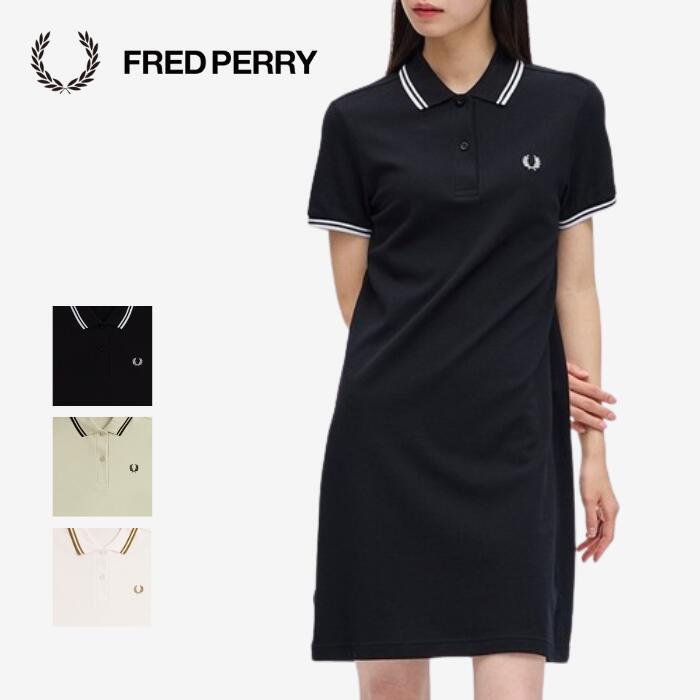 楽天DELITO【新作商品 ポイント10倍 】フレッドペリー FRED PERRY メンズ レディース ユニセックス ポロシャツ ワンピース D3600 Twin Tipped Fred Perry Dress 英国ブランド イングランド BLACK OATMEAL ブラック オートミール