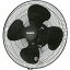 TRUSCO トラスコ中山 (/AN) 全閉式 工場扇 ファクトリーファン 本体のみ 換気 送風 業務用 扇風機 ブラック [FAFP-45 ]