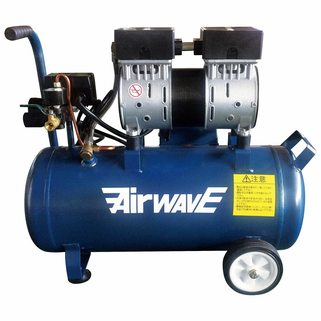 12/26 1:59までポイント2倍 【法人のみ】和コーポレーション (/AO) オイルレスコンプレッサー 25L スチール製 [KT-025S]