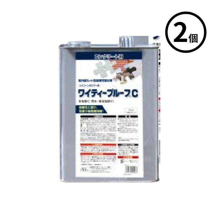 3/11 1:59までポイント2倍 【法人のみ】ABC商会 (/AN) 2個セット ワイティプルーフC 4L　コンクリート 撥水剤 保護 業務用